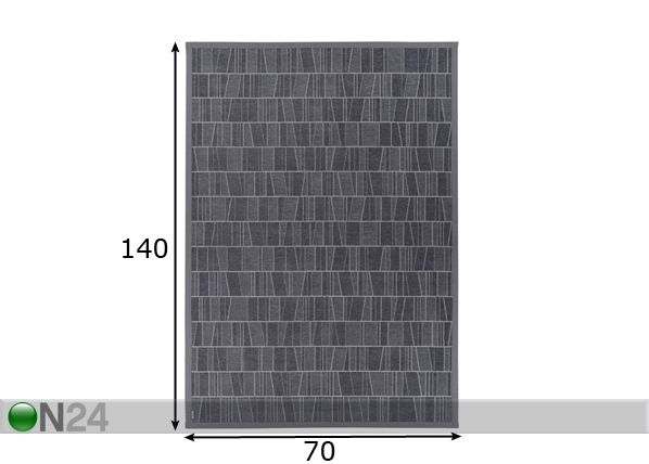 Narma newWeave® шенилловый ковер Kursi grey 70x140 cm размеры