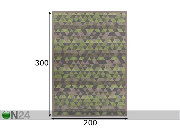 Narma newWeave® шенилловый ковер Luke green 200x300 cm размеры