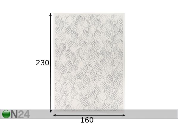 Narma newWeave® шенилловый ковер Niidu white 160x230 cm размеры