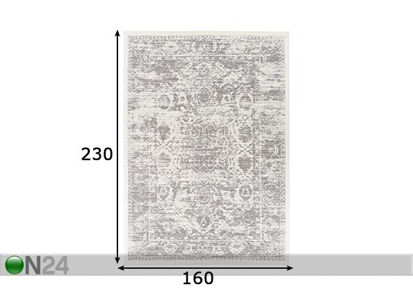 Narma newWeave® шенилловый ковер Palmse white 160x230 cm размеры