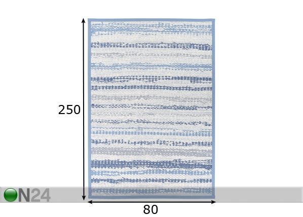 Narma newWeave® шенилловый ковер Saara blue 80x250 cm размеры