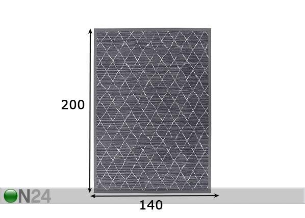 Narma newWeave® шенилловый ковер Vao grey 140x200 cm размеры