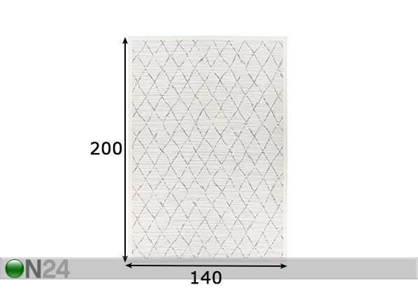 Narma newWeave® шенилловый ковер Vao white 140x200 cm размеры