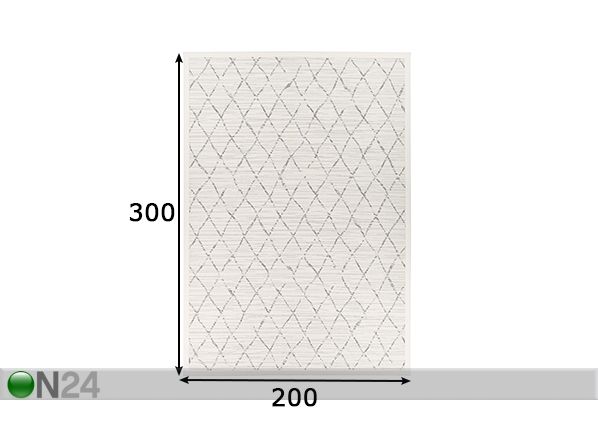 Narma newWeave® шенилловый ковер Vao white 200x300 cm размеры