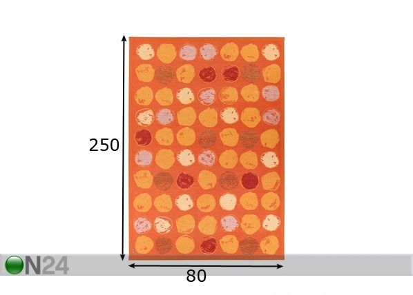 Narma newWeave® шенилловый ковер Veere orange 80x250 cm размеры