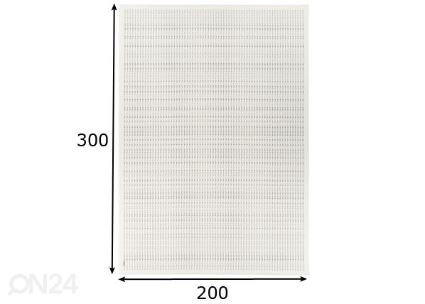 Narma smartWeave® ковер Esna white 200x300 см размеры