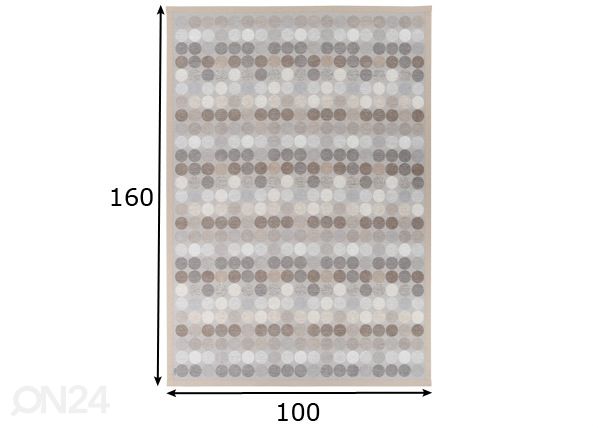 Narma smartWeave® ковер Pallika beige 100x160 см размеры