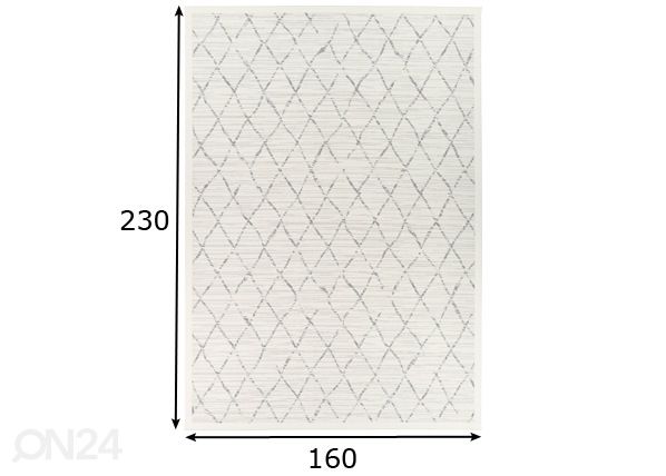 Narma smartWeave® ковер Vao white 160x230 см размеры