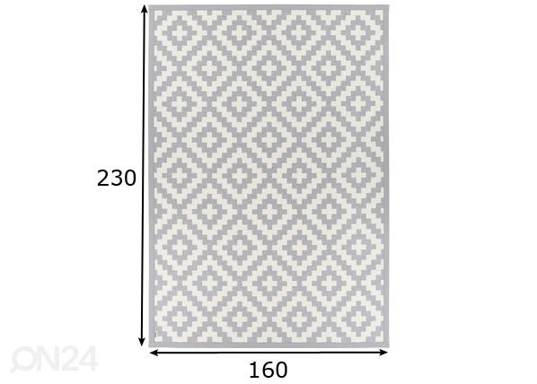 Narma smartWeave® ковер Viki silver 160x230 см размеры