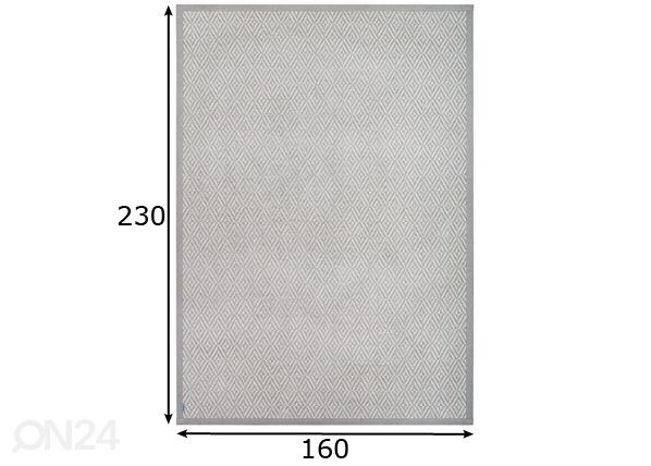 Narma smartWeave® TWIN ковер Püha beige 160x230 см размеры