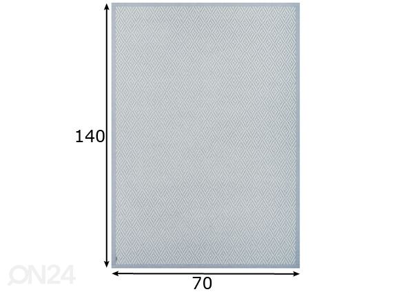 Narma smartWeave® TWIN ковер Püha silver 70x140 см размеры