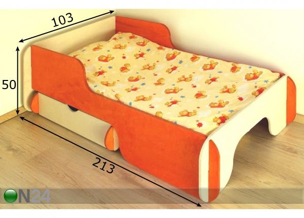 Radis детская и подростковая кровать Piku 90x200 cm размеры