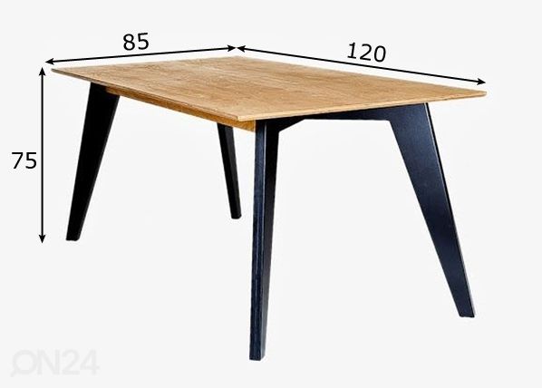 Radis обеденный стол Huh 85x120 cm размеры