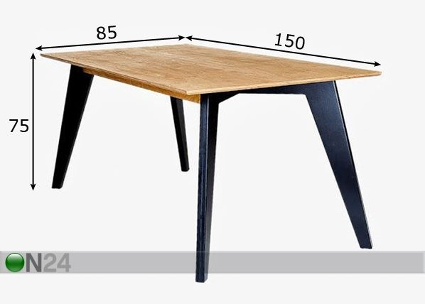 Radis обеденный стол Huh 85x150 cm размеры