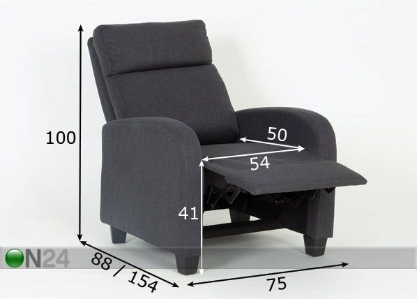 Recliner кресло размеры