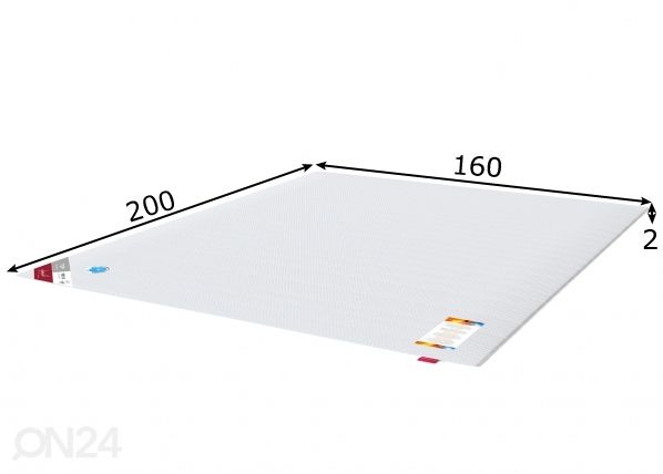Sleepwell защитное покрытие для матраса TOP Hygienic Lux 160x200 cm размеры