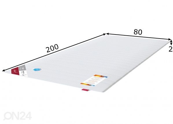 Sleepwell защитное покрытие для матраса TOP Hygienic Lux 80x200 cm размеры