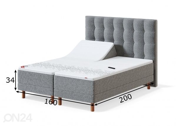 Sleepwell моторная кровать RED 160x200 cm размеры