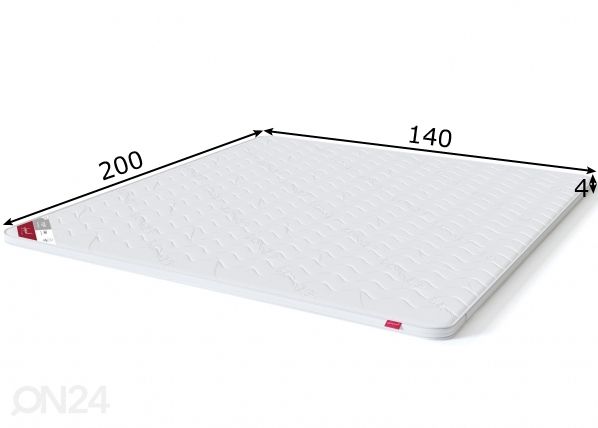 Sleepwell наматрасник TOP Foam 140x200 cm размеры
