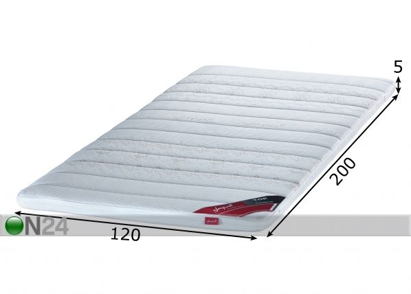Sleepwell наматрасник TOP HR foam 120x200 cm размеры