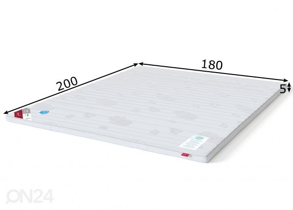 Sleepwell наматрасник TOP HR foam 180x200 cm размеры