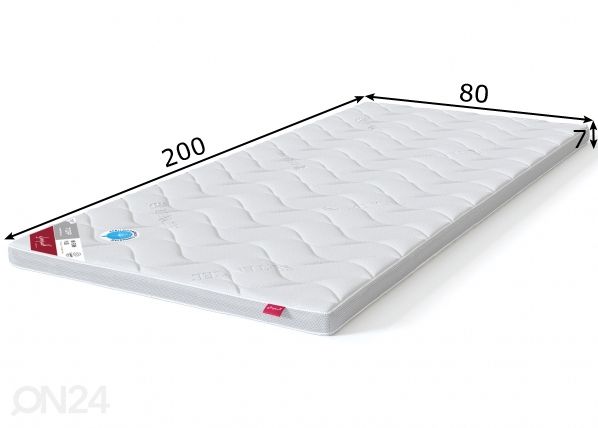 Sleepwell наматрасник TOP HR foam Plus 80x200 cm размеры