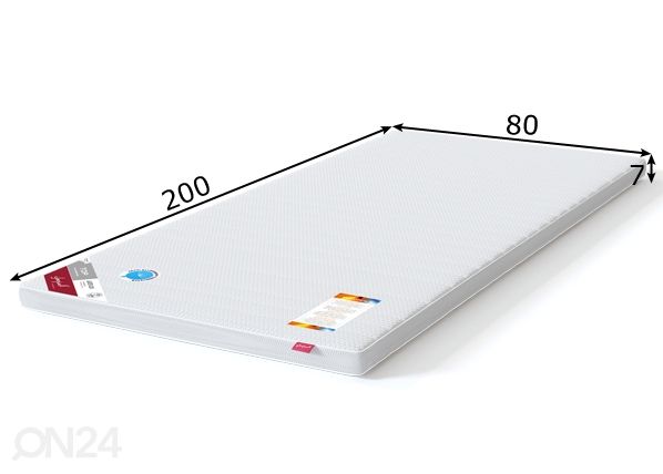 Sleepwell наматрасник TOP Latex Lux 80x200 cm размеры
