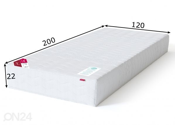 Sleepwell пружинный матрас RED Pocket мягкий 120x200 cm размеры