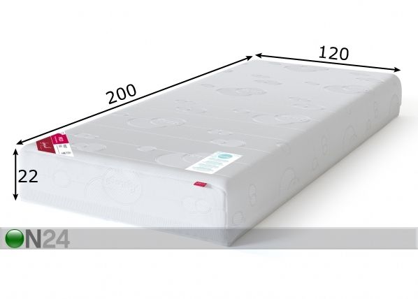 Sleepwell пружинный матрас RED Pocket Plus 120x200 cm размеры
