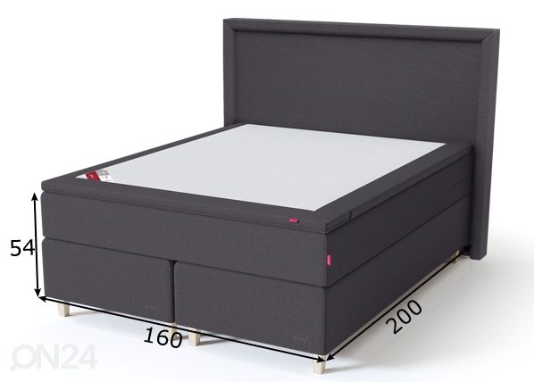 Sleepwell Black континентальная кровать 160x200 cm размеры