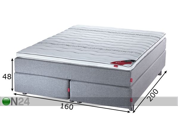 Sleepwell Black континентальная кровать 160x200 cm размеры