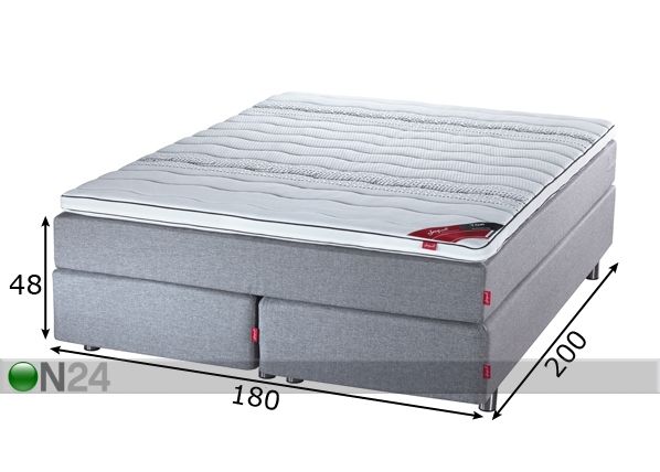 Sleepwell Black континентальная кровать 180x200 cm размеры