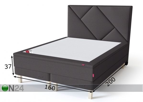 Sleepwell Red континентальная кровать на раме жёсткая 160x200 cm размеры
