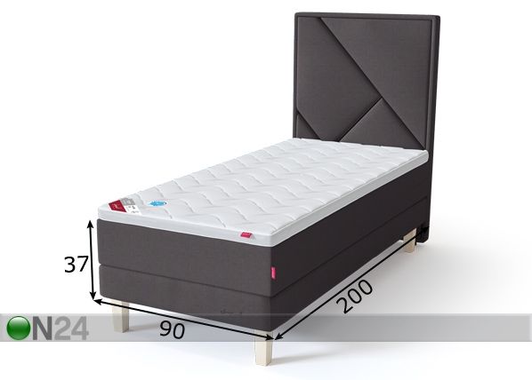 Sleepwell Red континентальная кровать на раме жёсткая 90x200 cm размеры