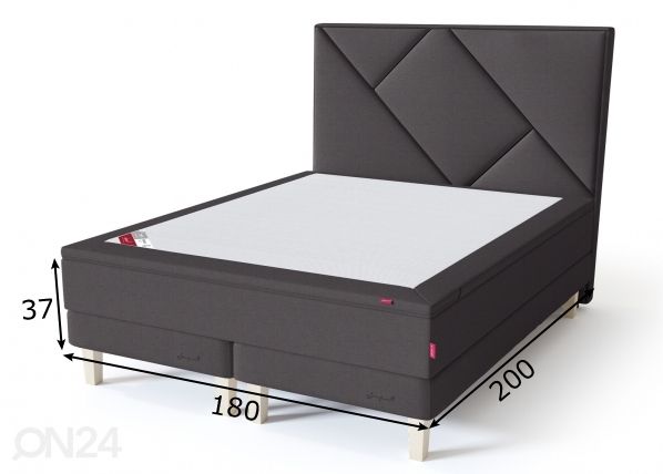 Sleepwell Red континентальная кровать на раме 180x200 cm мягкая размеры