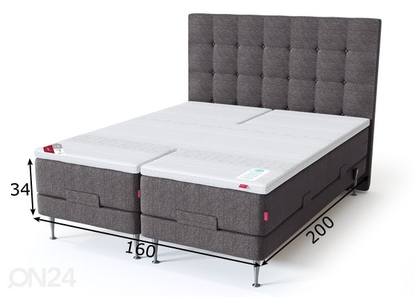 Sleepwell Red кровать моторная мягкая 160x200 cm размеры