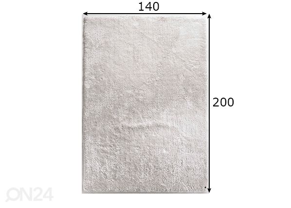 Tom Tailor ковер Soft UNI 140x200 cm размеры