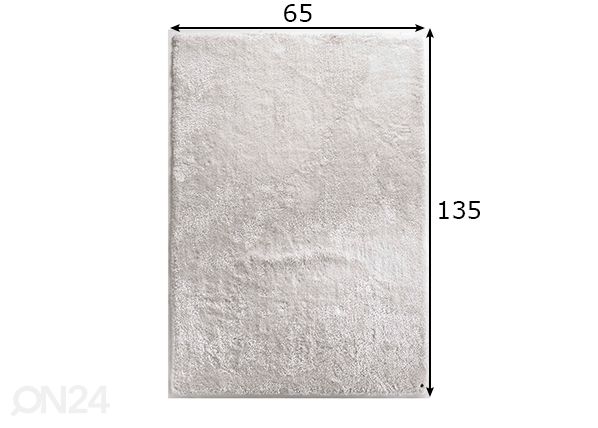 Tom Tailor ковер Soft UNI 65x135 cm размеры