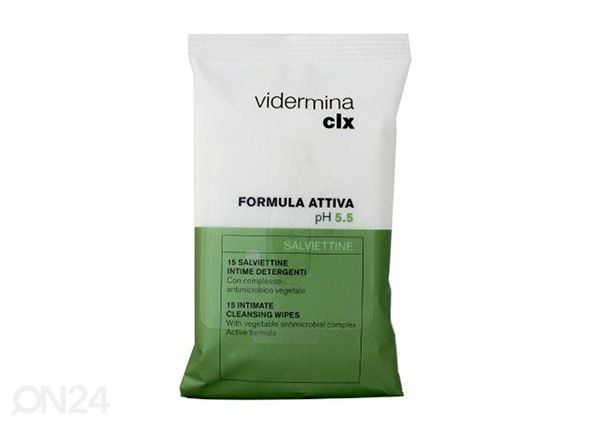 Vidermina CLX салфетки для интимной гигиены pH5,5 2x15шт