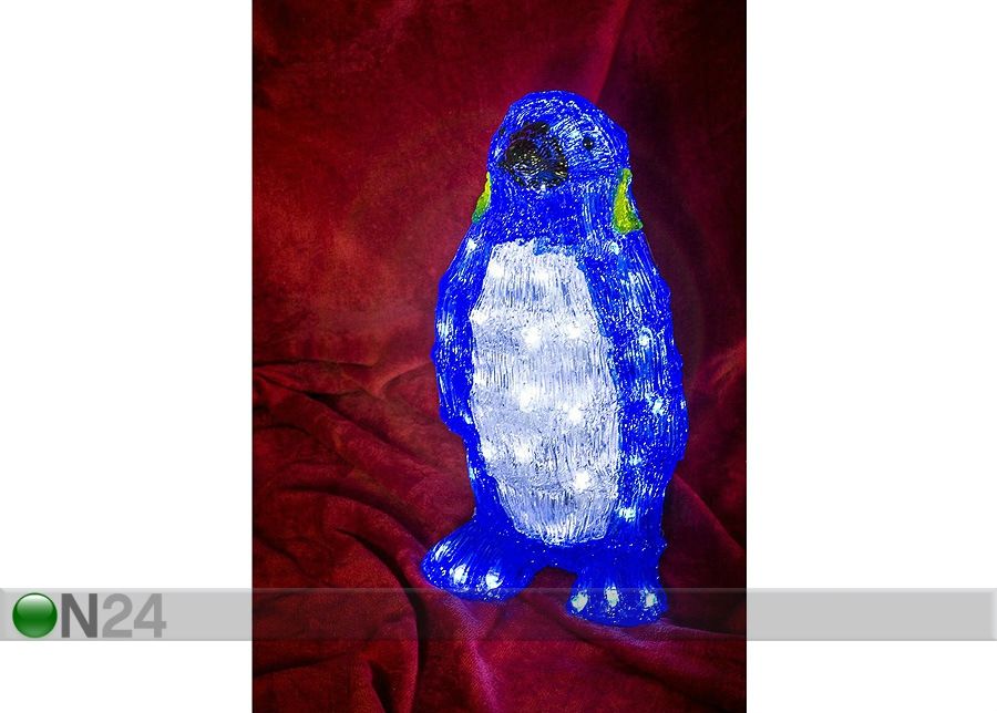 Акриловая декорация Пингвин с LED лампочками увеличить