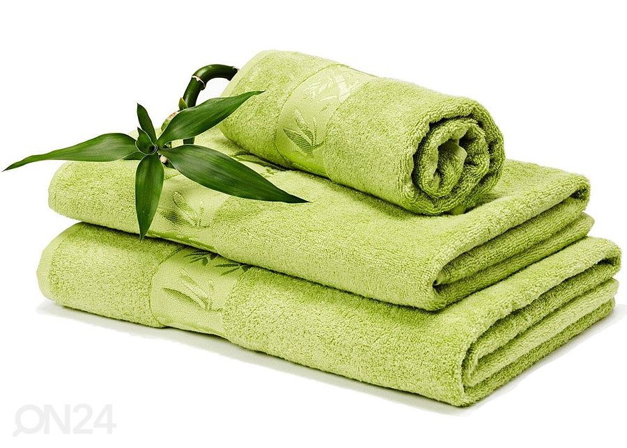 Бамбуковое полотенце зелёное 50x90 cm увеличить