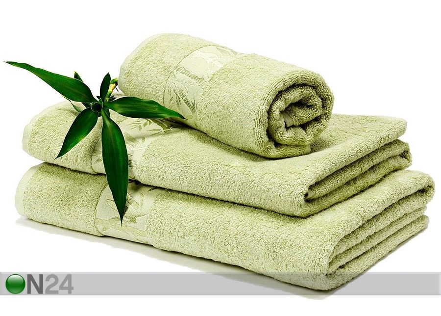 Бамбуковое полотенце светло-зелёное 100x150 cm увеличить