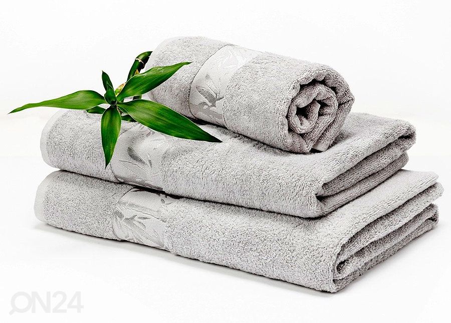Бамбуковое полотенце серое 70x140 cm увеличить