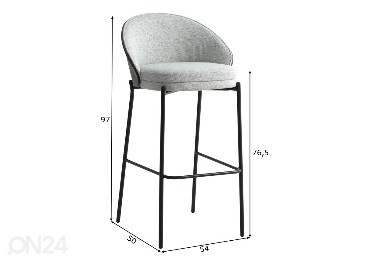 Барные стулья Estoril 2 шт увеличить размеры