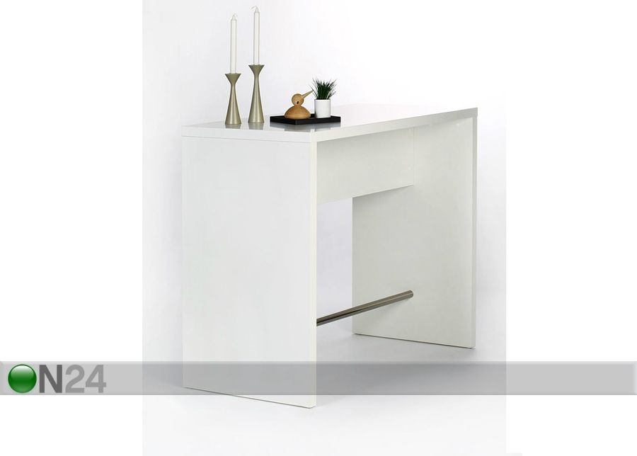 Барный стол 120x60 cm, белый увеличить