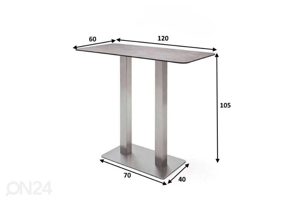 Барный стол Zarina-3 увеличить размеры