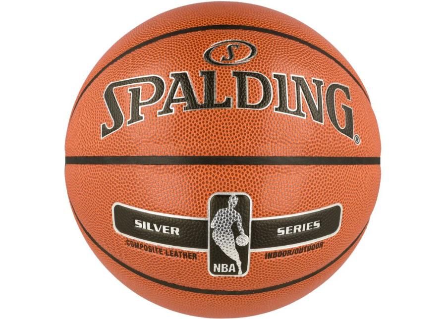 Баскетбольный мяч Spalding NBA Silver Indoor/Outdoor увеличить