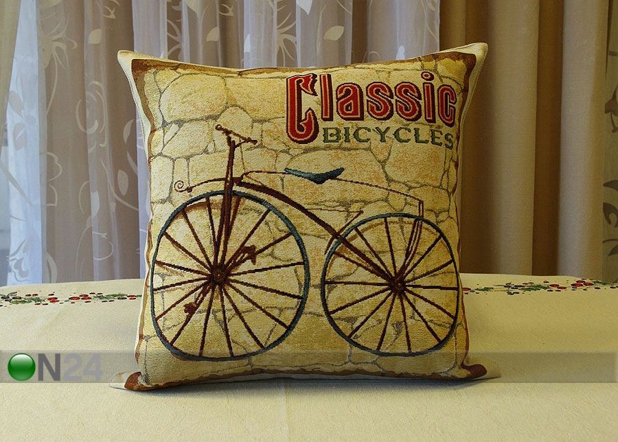 Декоративная подушка из гобелена Велосипед 45x45 cm увеличить