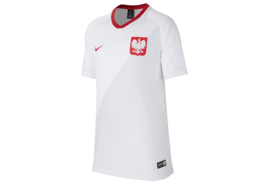 Детская футболка Nike Polska Breathe Football Top Home Jr 894013-100 увеличить