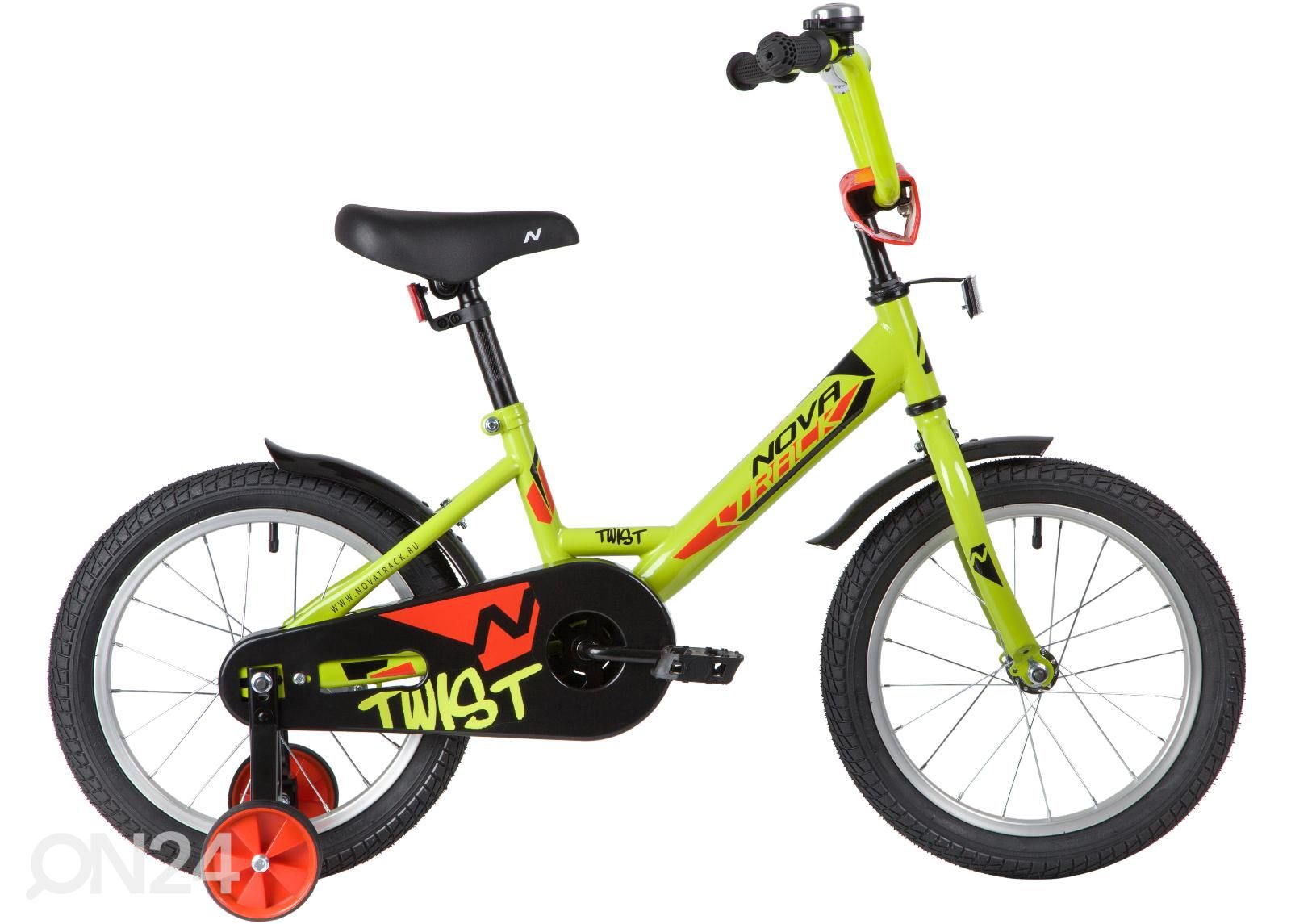 Детский велосипед 16" TWIST Novatrack зеленый увеличить
